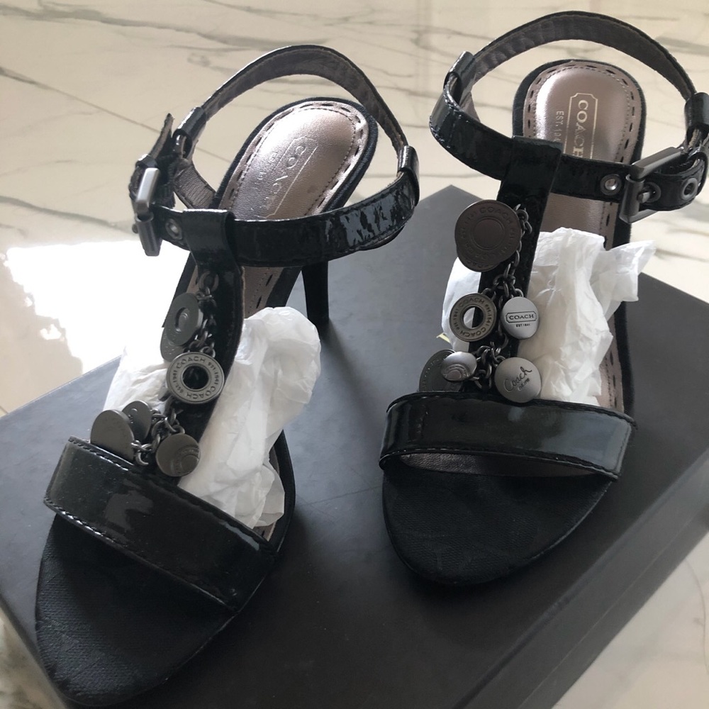 coach heels/sandals!